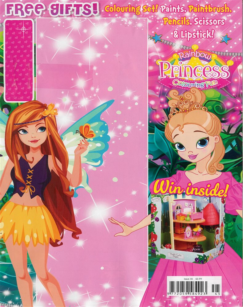 Rainbow Princess Colouring Fun Magazine Issue NO 45