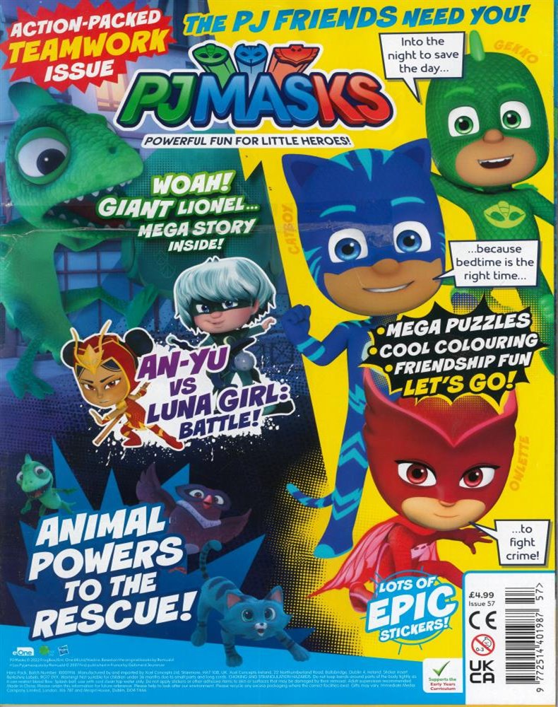 PJ Masks Magazine Issue NO 57