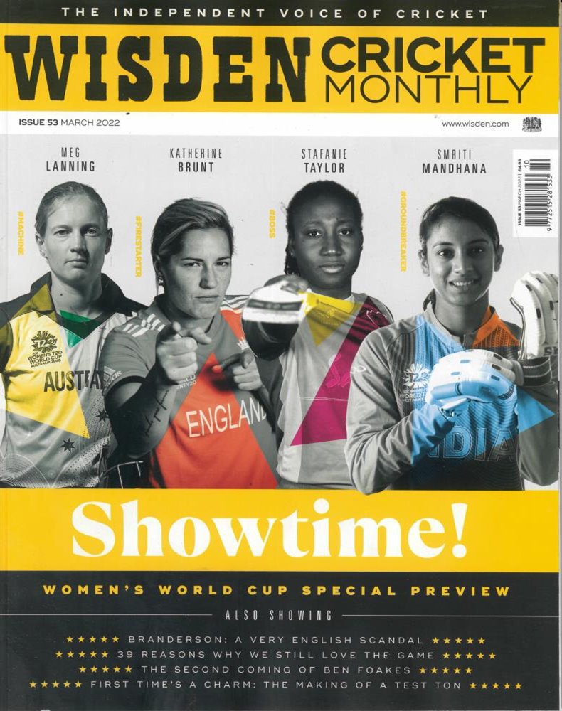Wisden Cricket Magazine Issue MAR 22