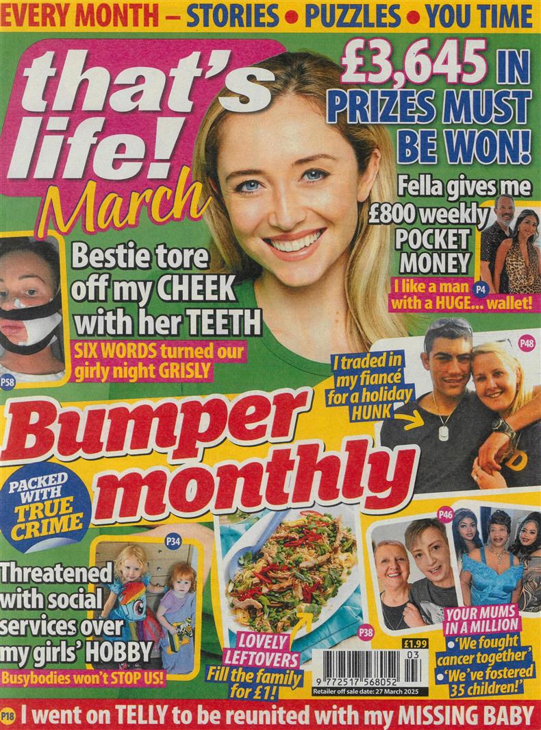 That's Life Monthly - MAR 25