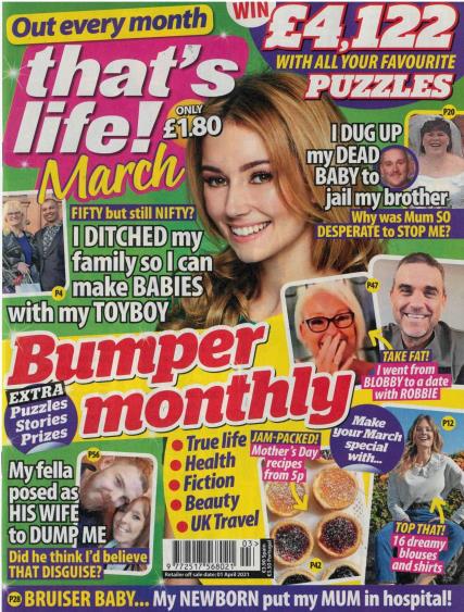 That's Life Monthly magazine