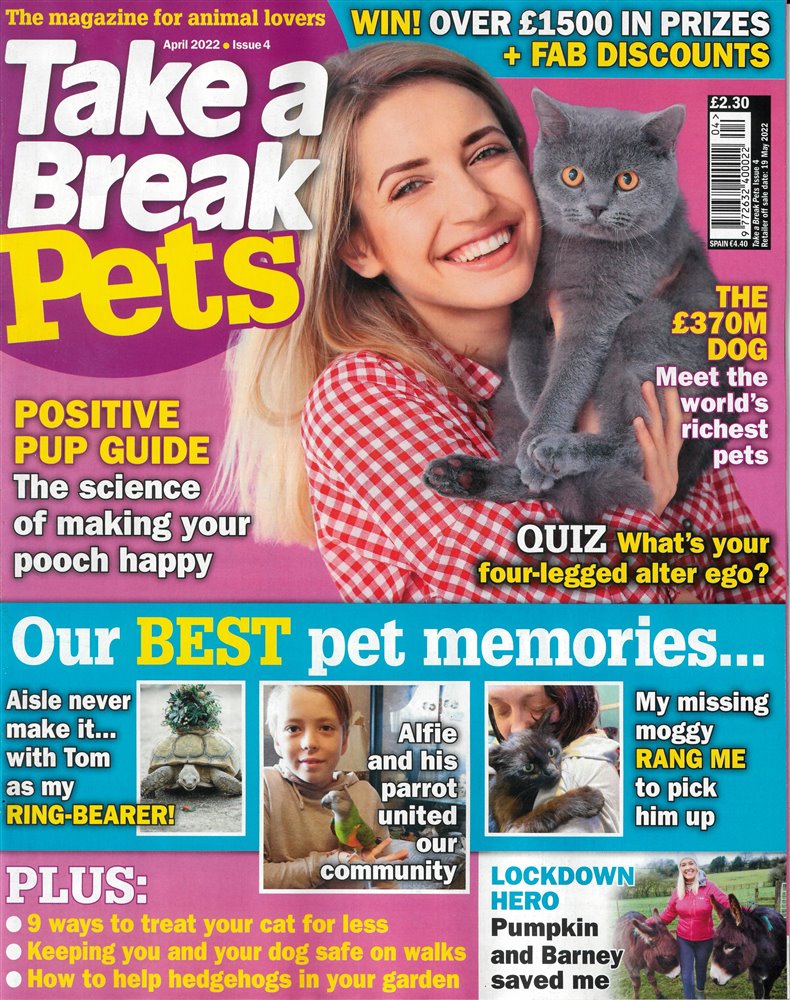 Take a Break Pets Magazine Issue PETS 4