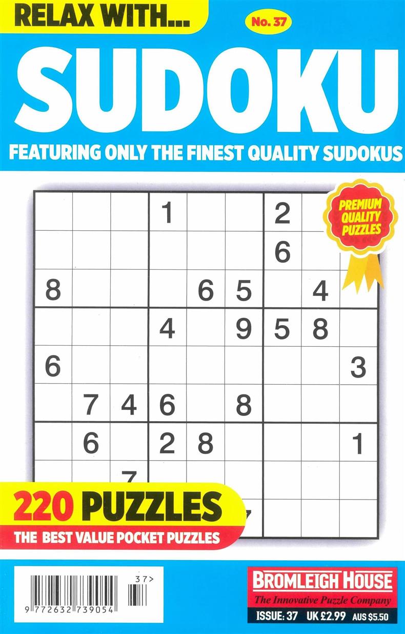Relax With Sudoku - NO 37