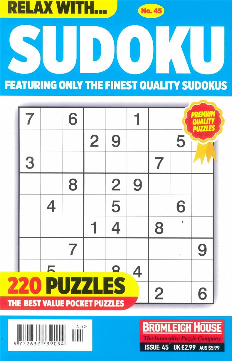 Relax With Sudoku - NO 45