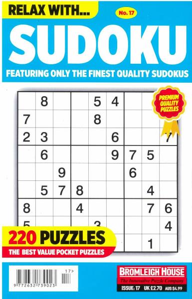 Relax With Sudoku magazine