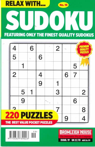Relax With Sudoku Magazine