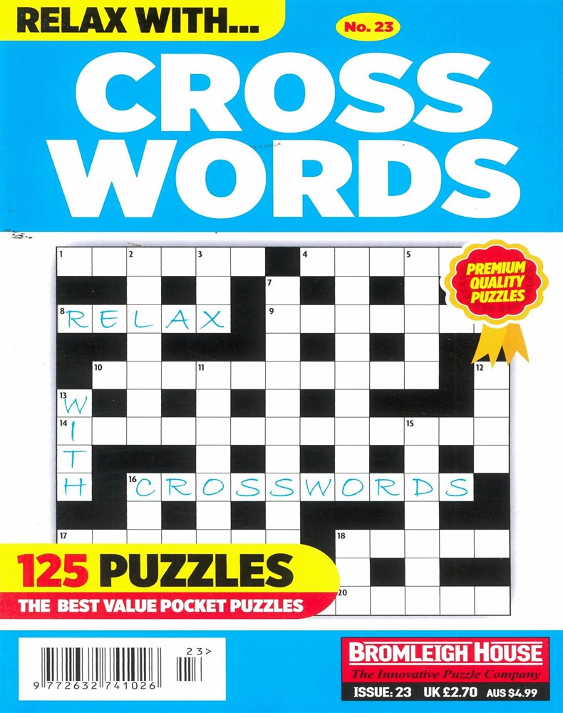 Relax With Crosswords Magazine Issue NO 23
