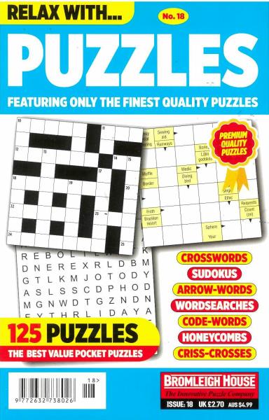Relax With Puzzles Magazine