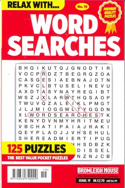 Relax With Wordsearches Magazine