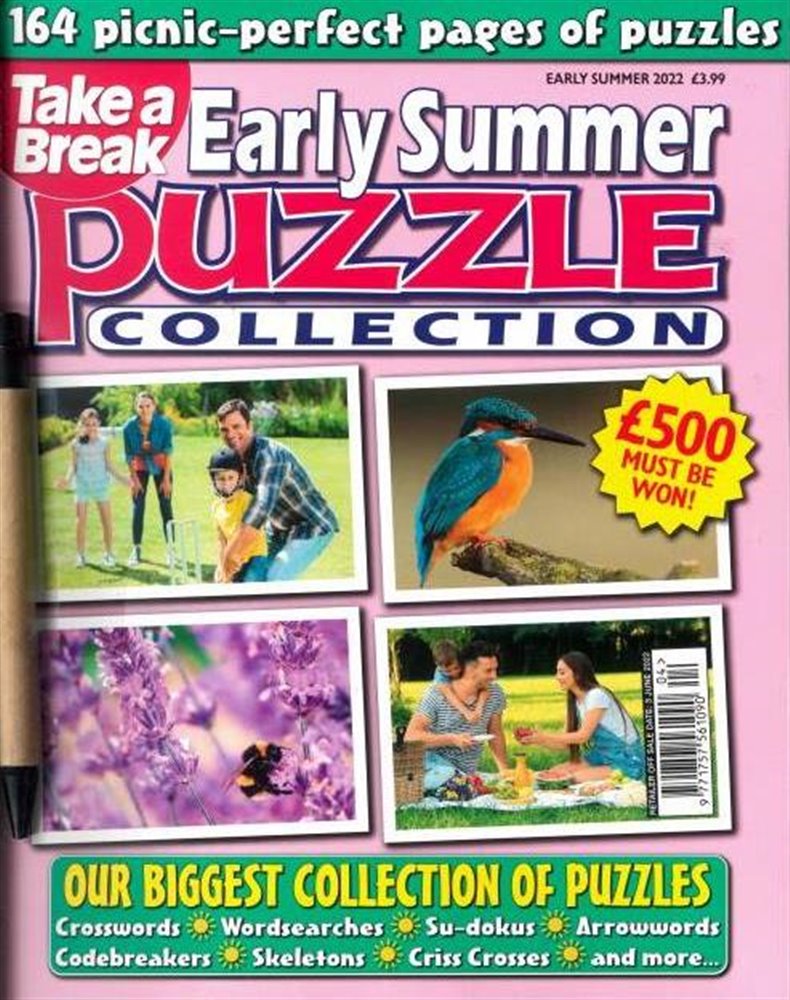 Take A Break Seasonal Puzzle Collection Magazine Issue E/SUMMER