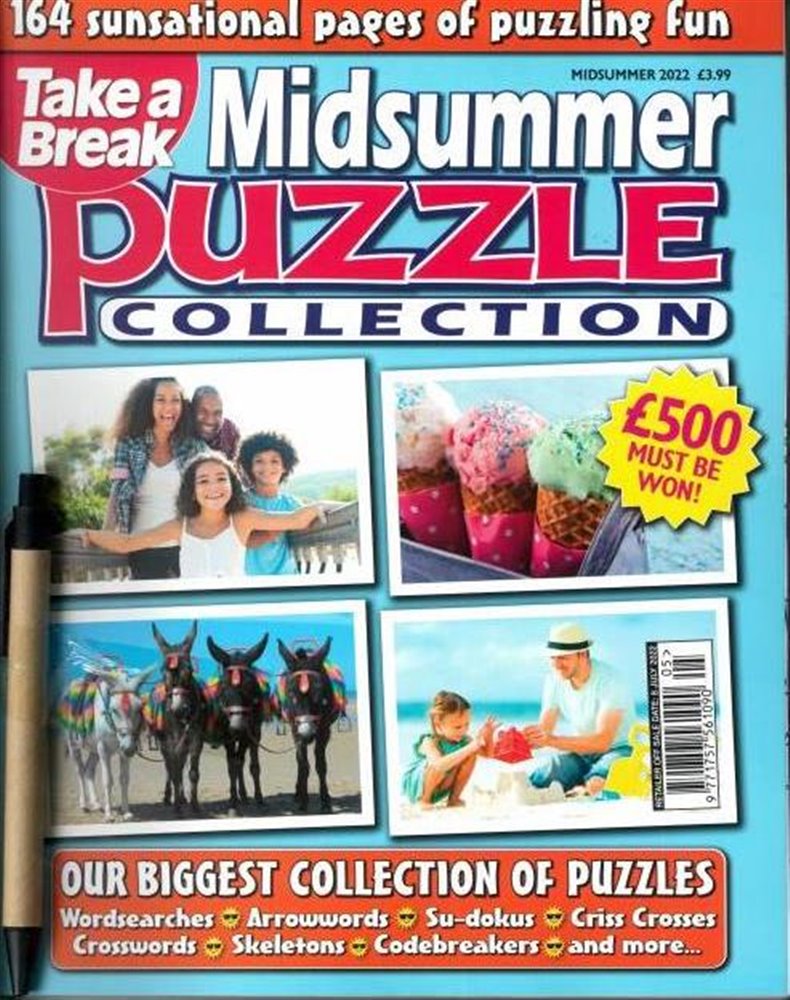 Take A Break Seasonal Puzzle Collection Magazine Issue M/SUMMER