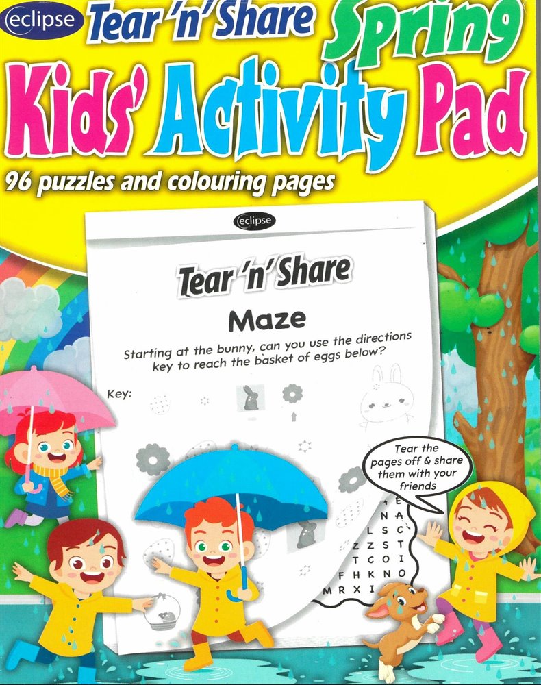 Eclipse Tear'n'Share Kids Activity Pad Magazine Issue NO 2