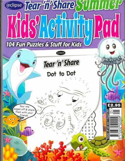 Eclipse Tear'n'Share Kids Activity Pad Magazine