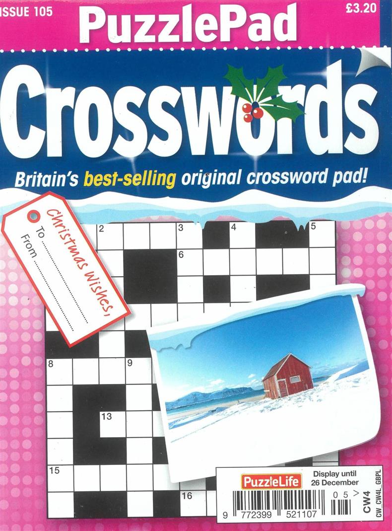 Puzzlelife Puzzlepad Crossword - NO 105