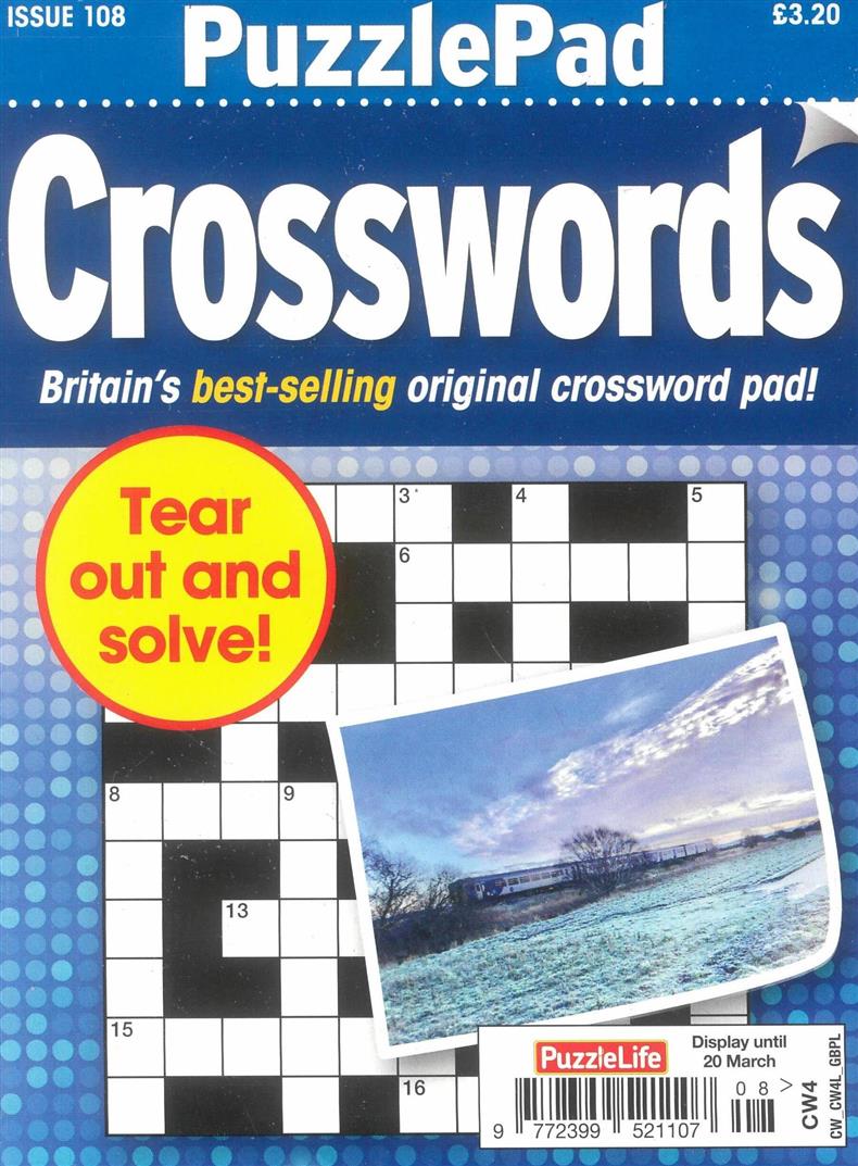 Puzzlelife Puzzlepad Crossword - NO 108
