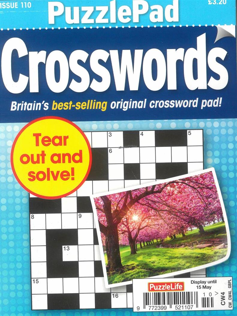 Puzzlelife Puzzlepad Crossword - NO 110