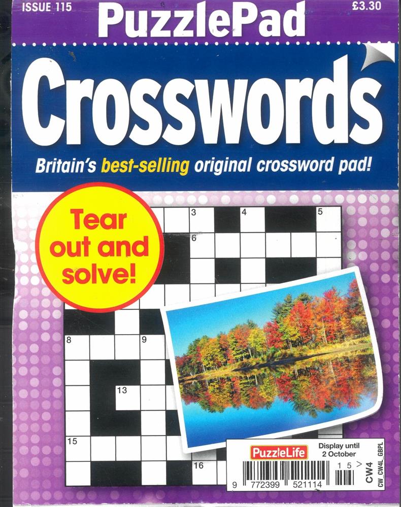 Puzzlelife Puzzlepad Crossword - NO 115