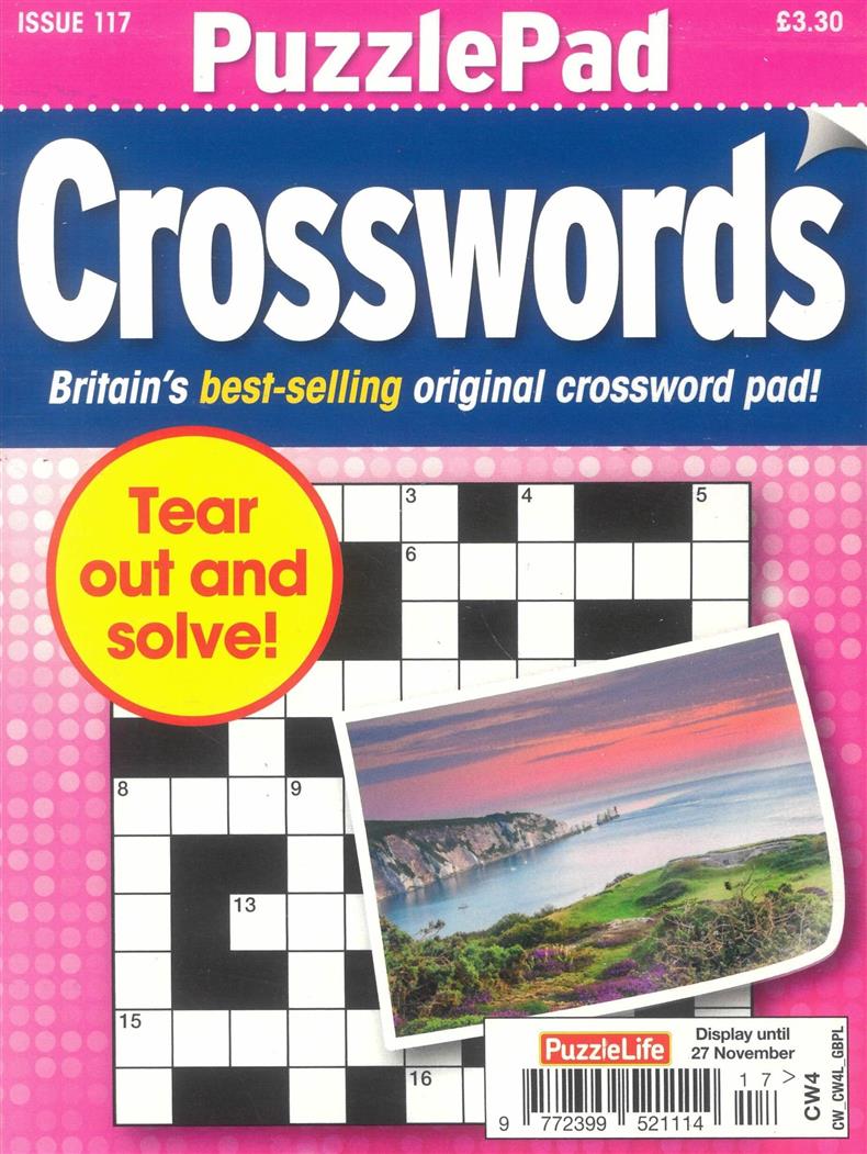 Puzzlelife Puzzlepad Crossword - NO 117