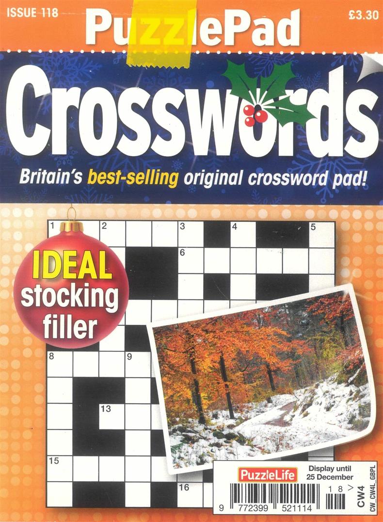 Puzzlelife Puzzlepad Crossword - NO 118