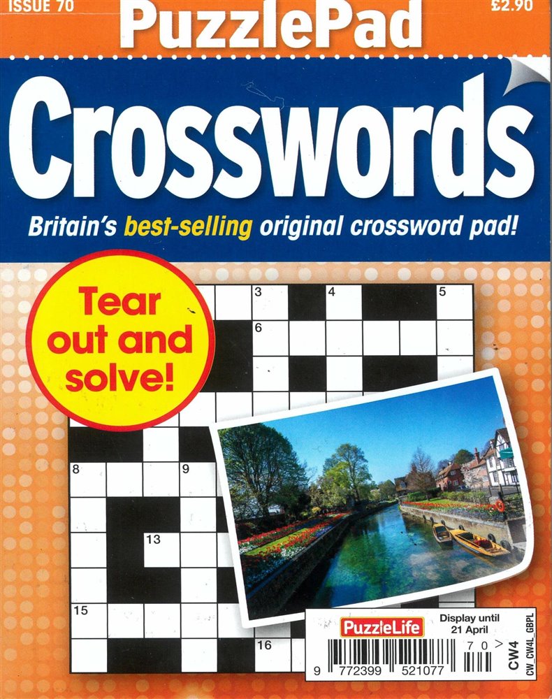 Puzzlelife Puzzlepad Crossword Magazine Issue NO 70