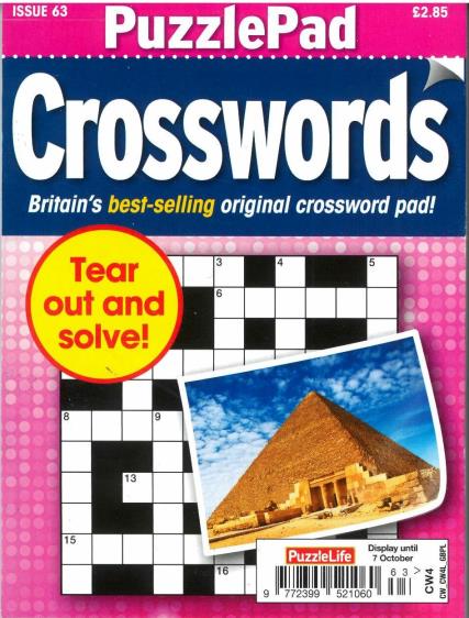 Puzzlelife Puzzlepad Crossword Magazine