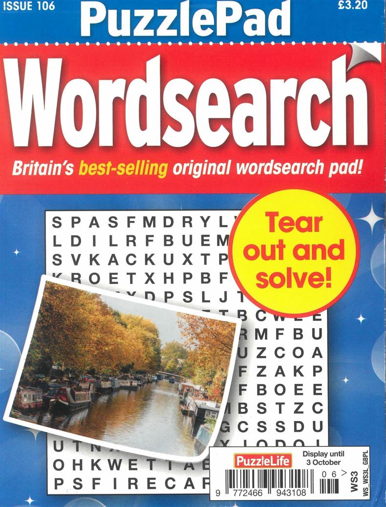 Puzzlelife PuzzlePad Wordsearch - NO 106