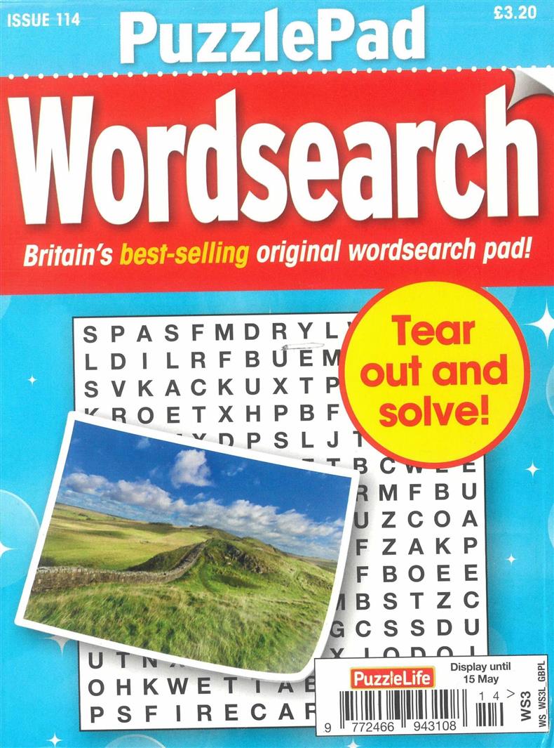 Puzzlelife PuzzlePad Wordsearch - NO 114