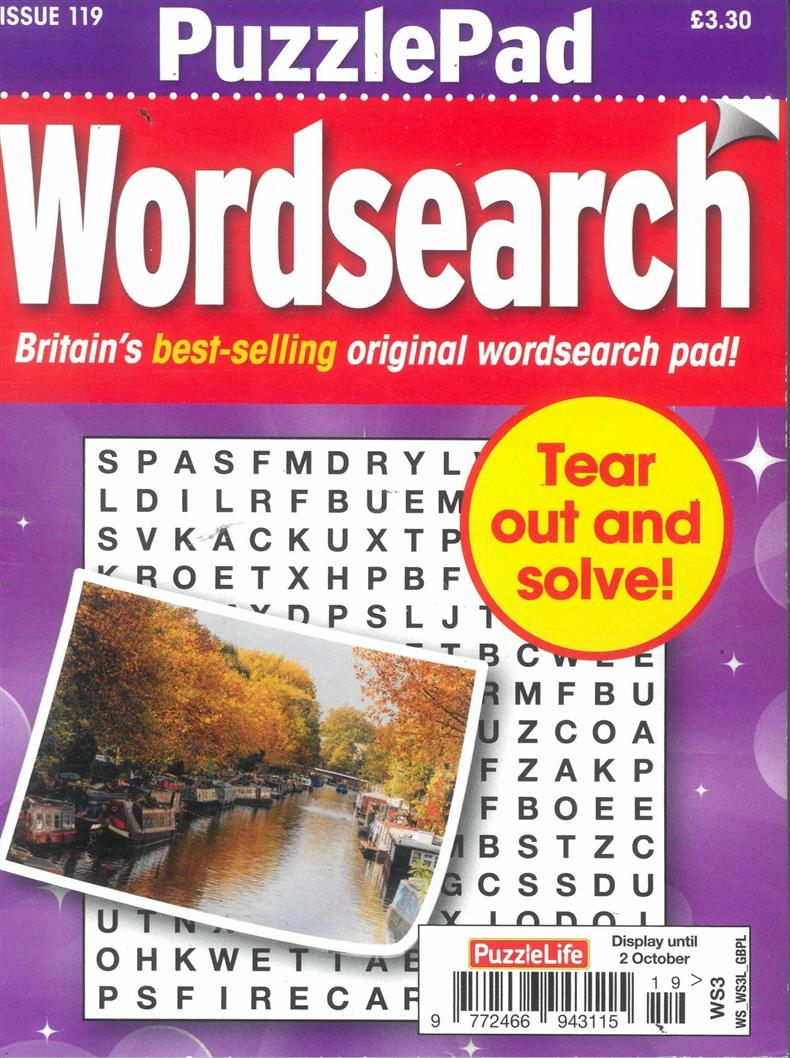 Puzzlelife PuzzlePad Wordsearch - NO 119