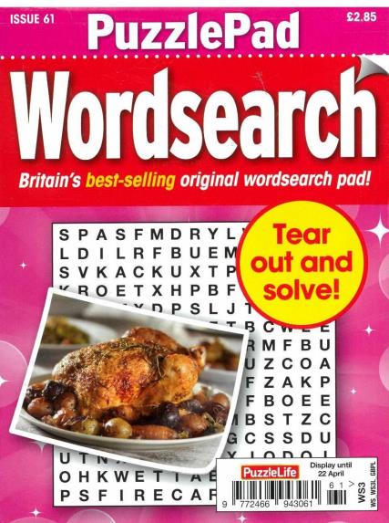 Puzzlelife PuzzlePad Wordsearch magazine