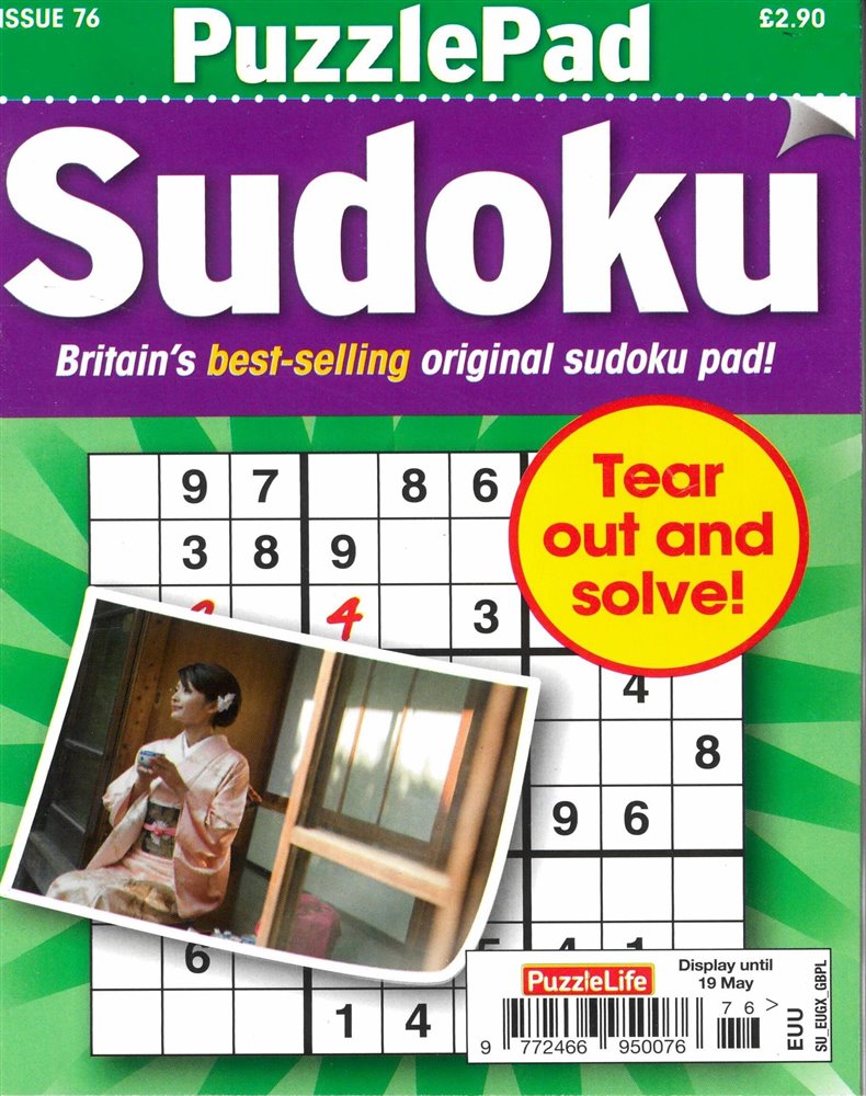 Puzzlelife PuzzlePad Sudoku Magazine Issue NO 76