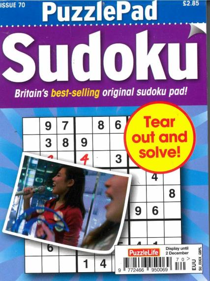 Puzzlelife PuzzlePad Sudoku Magazine