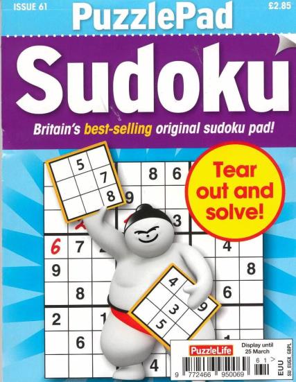 Puzzlelife PuzzlePad Sudoku magazine