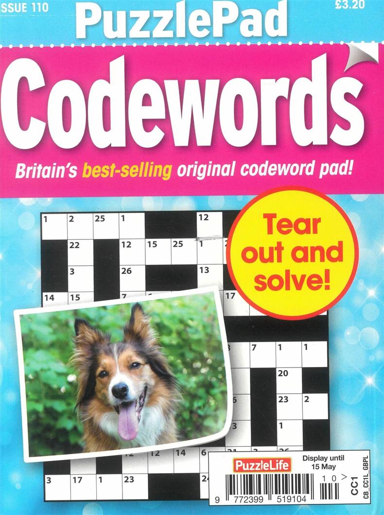 Puzzlelife PuzzlePad Codewords - NO 110