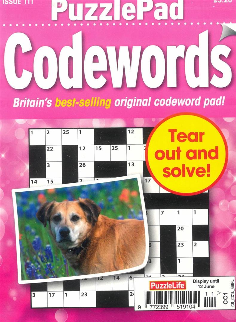 Puzzlelife PuzzlePad Codewords - NO 111