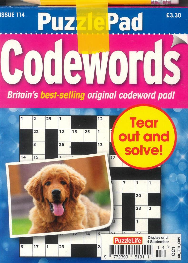 Puzzlelife PuzzlePad Codewords - NO 114