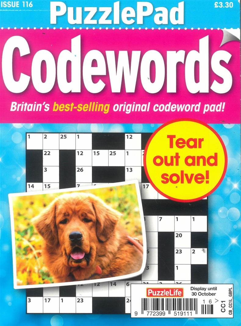 Puzzlelife PuzzlePad Codewords - NO 116