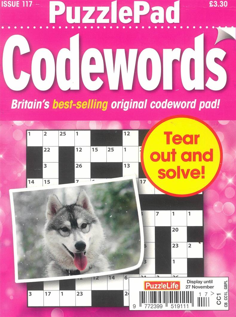 Puzzlelife PuzzlePad Codewords - NO 117
