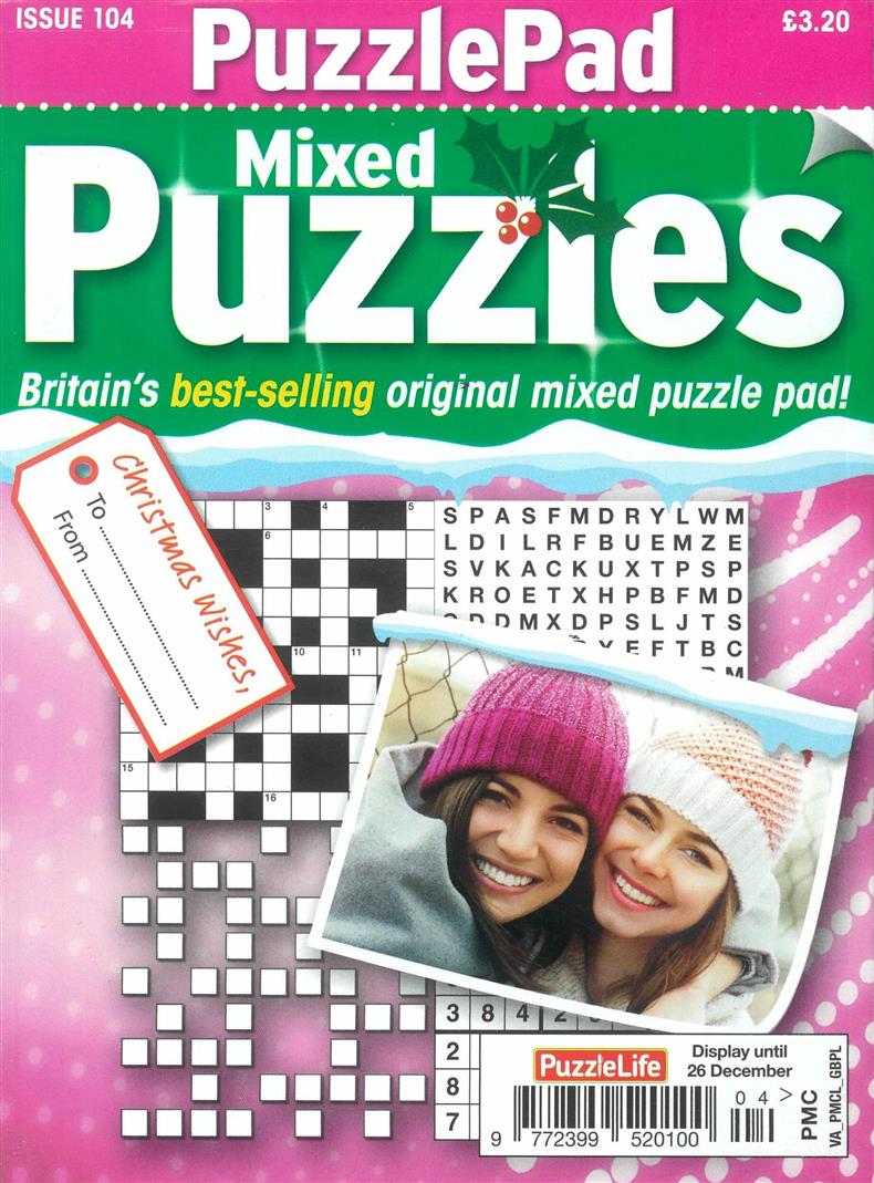 Puzzlelife PuzzlePad Mixed Puzzles - NO 104
