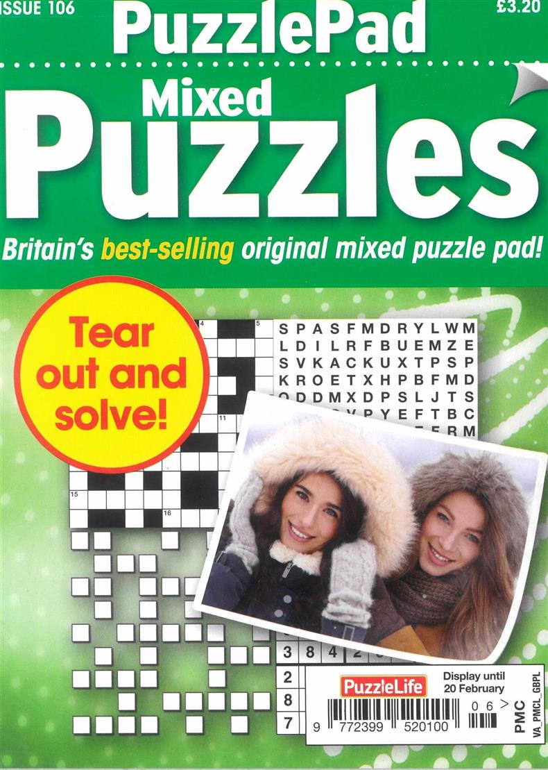 Puzzlelife PuzzlePad Mixed Puzzles - NO 106