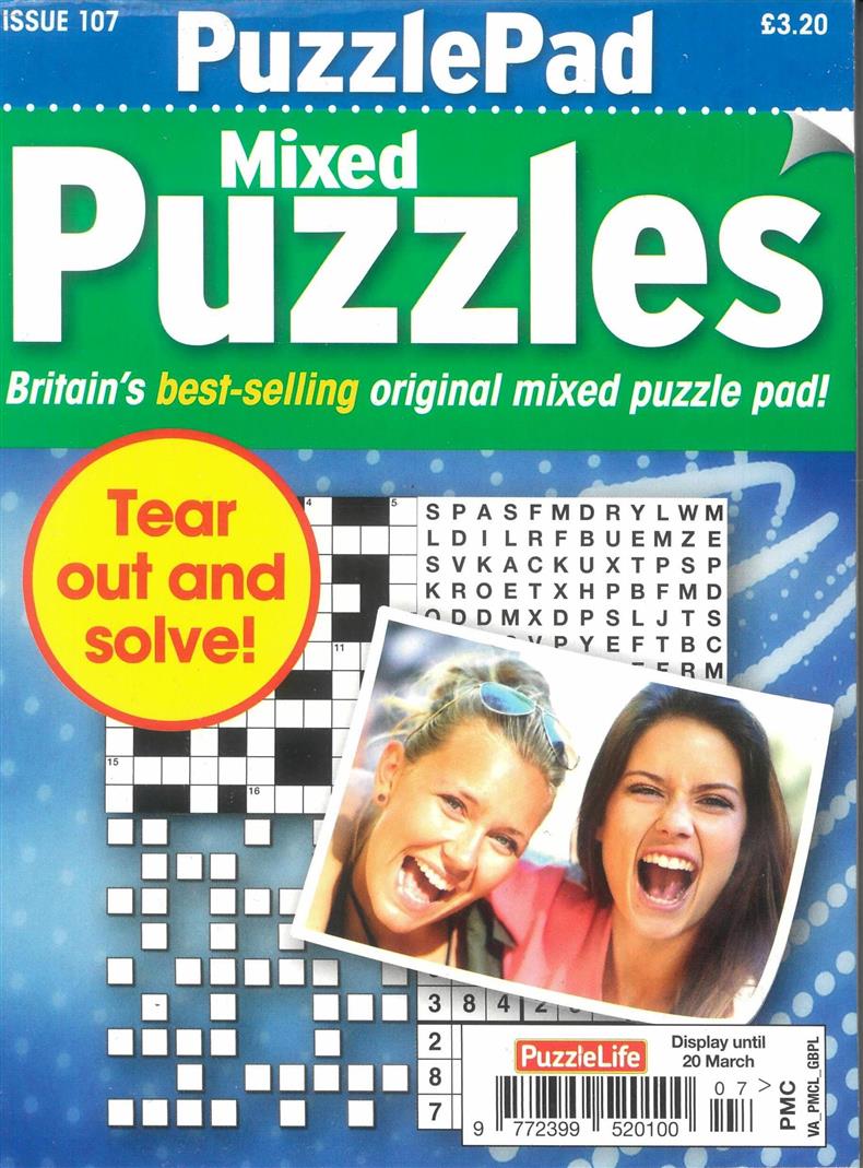 Puzzlelife PuzzlePad Mixed Puzzles - NO 107