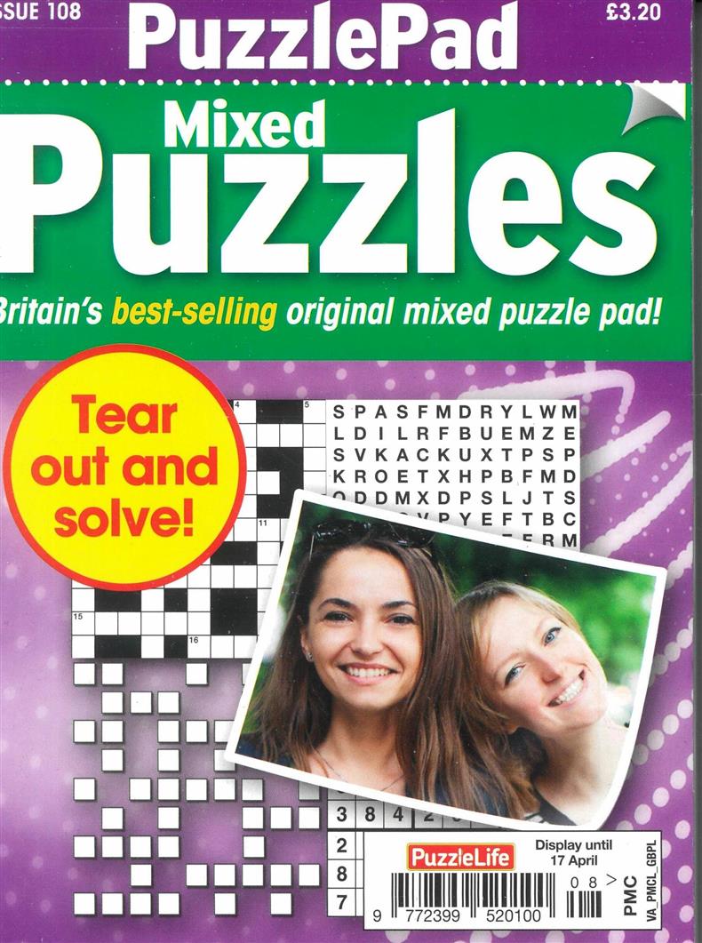 Puzzlelife PuzzlePad Mixed Puzzles - NO 108