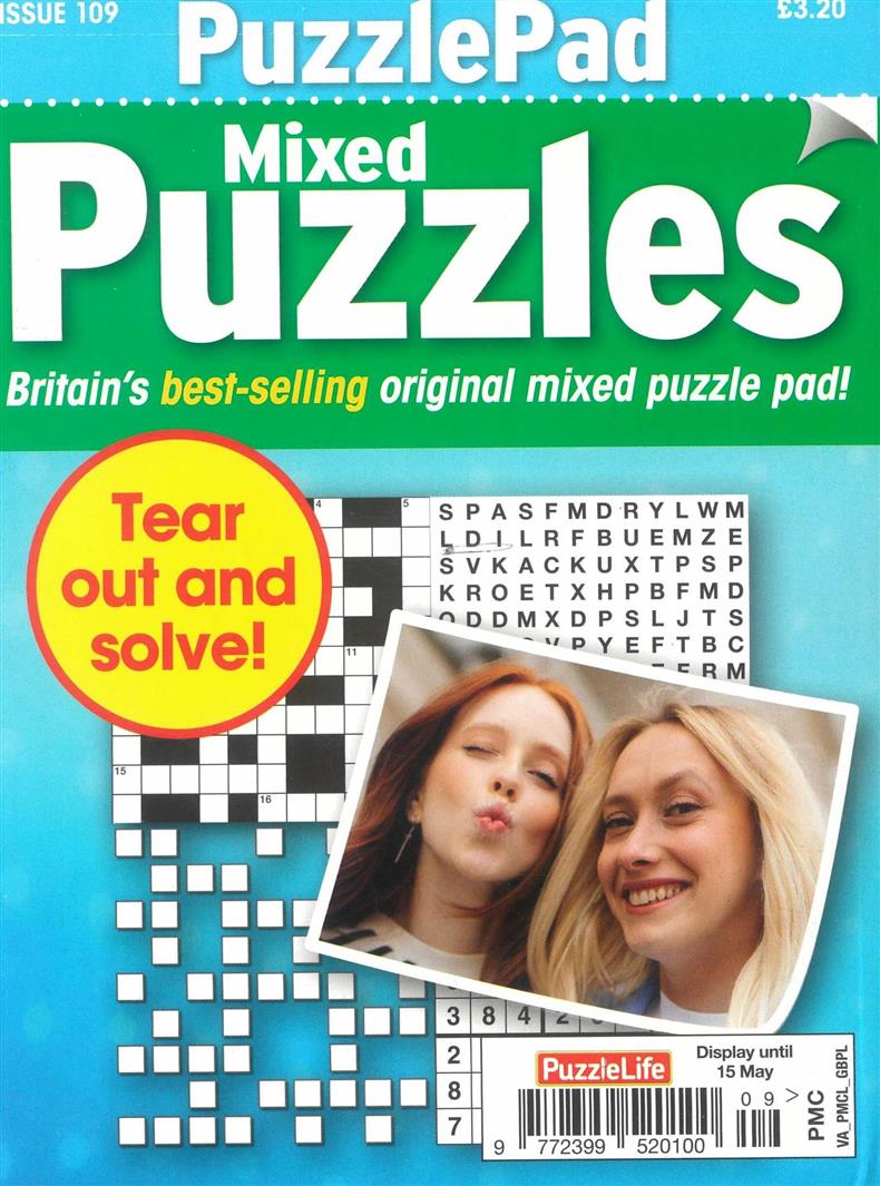 Puzzlelife PuzzlePad Mixed Puzzles - NO 109