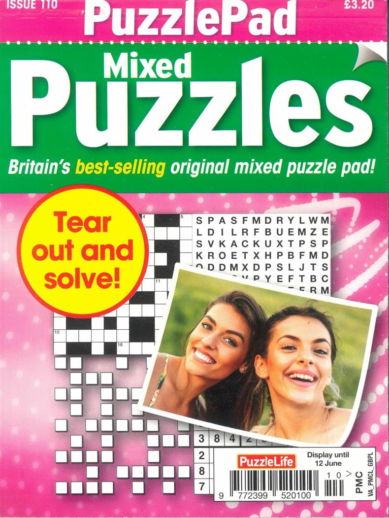 Puzzlelife PuzzlePad Mixed Puzzles - NO 110