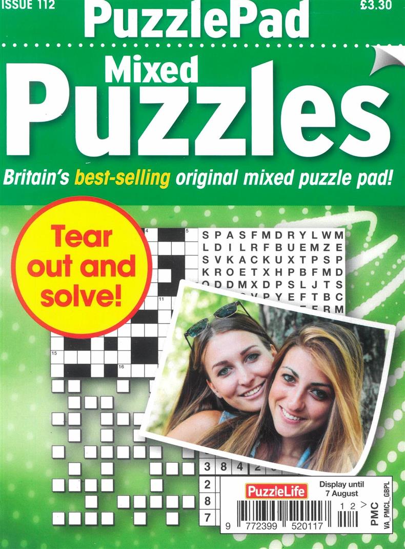 Puzzlelife PuzzlePad Mixed Puzzles - NO 112