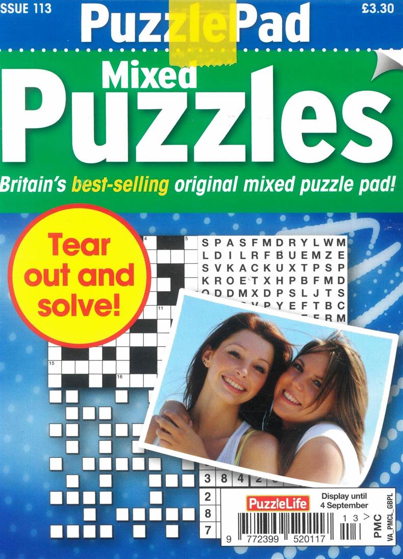 Puzzlelife PuzzlePad Mixed Puzzles - NO 113