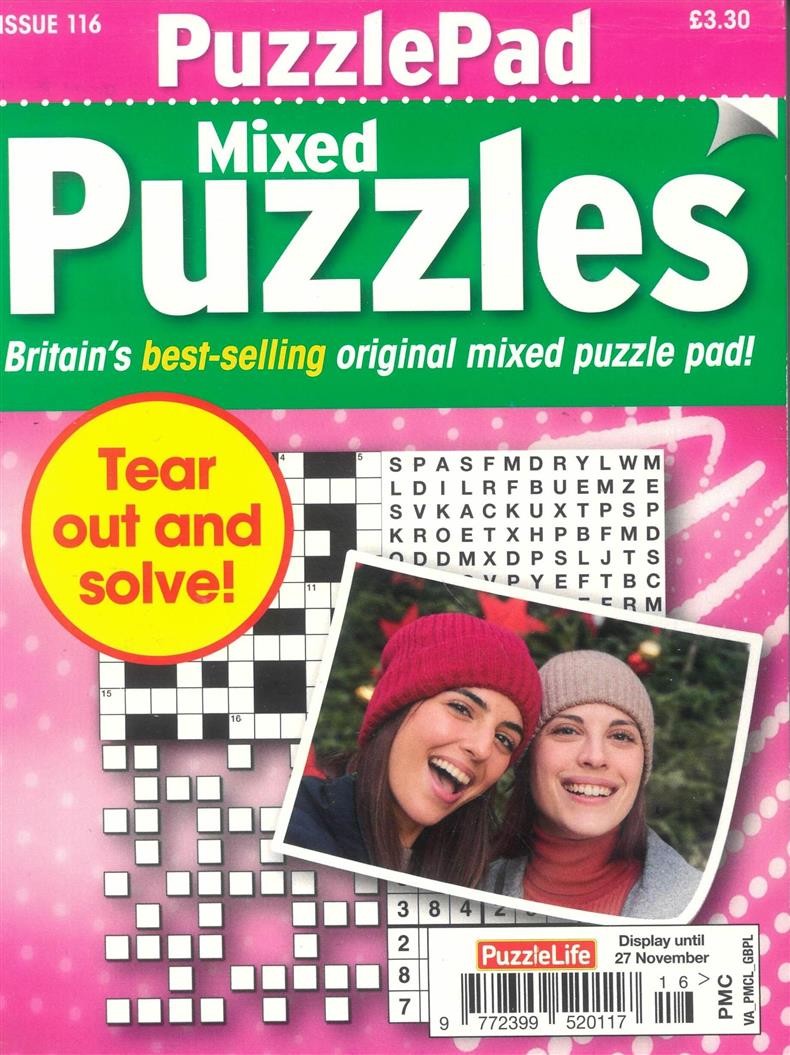 Puzzlelife PuzzlePad Mixed Puzzles - NO 116