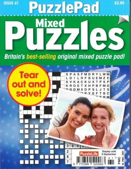 Puzzlelife PuzzlePad Mixed Puzzles Magazine