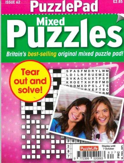 Puzzlelife PuzzlePad Mixed Puzzles Magazine