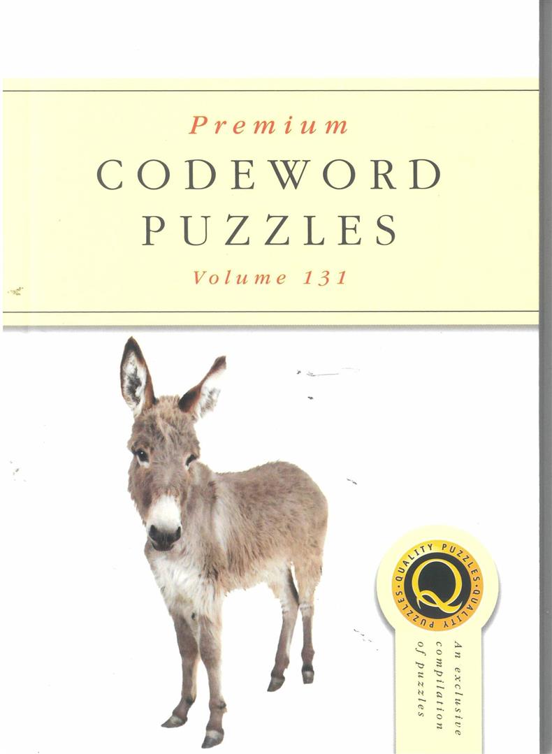 Premium Codeword Puzzles - NO 131