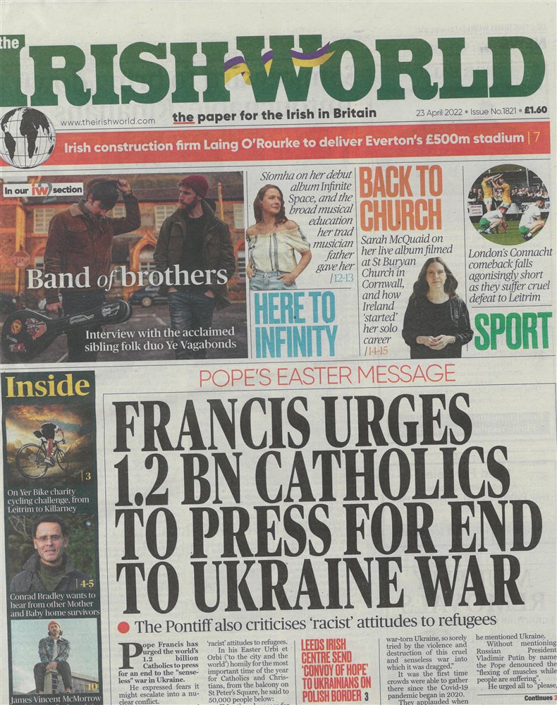 Irish World Magazine Issue 23/04/2022